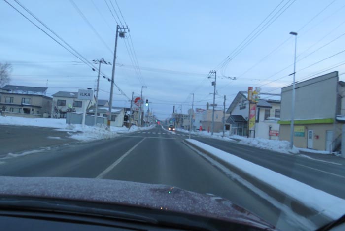 webnews今朝の北見/とん田通り、南大通り交差点から国道39号方向