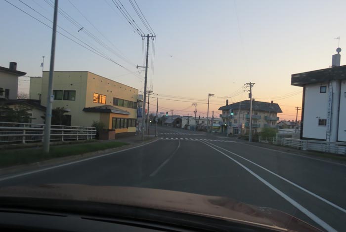 webnews今朝の北見/無加川橋を渡り南大通り交差点方向