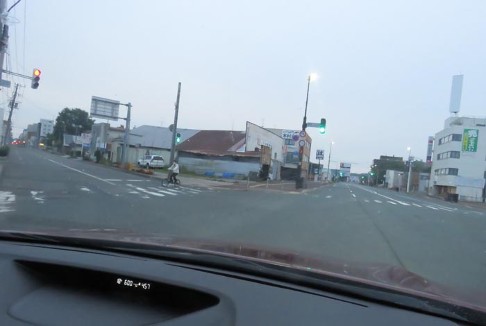webnews今朝の北見/交差点から北4条通り側のパレスビル方向