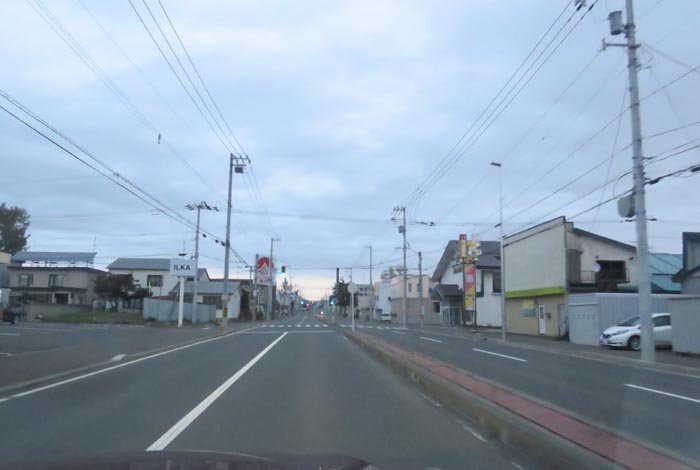 webnews今朝の北見/とん田通り、南大通り交差点から国道39号方向