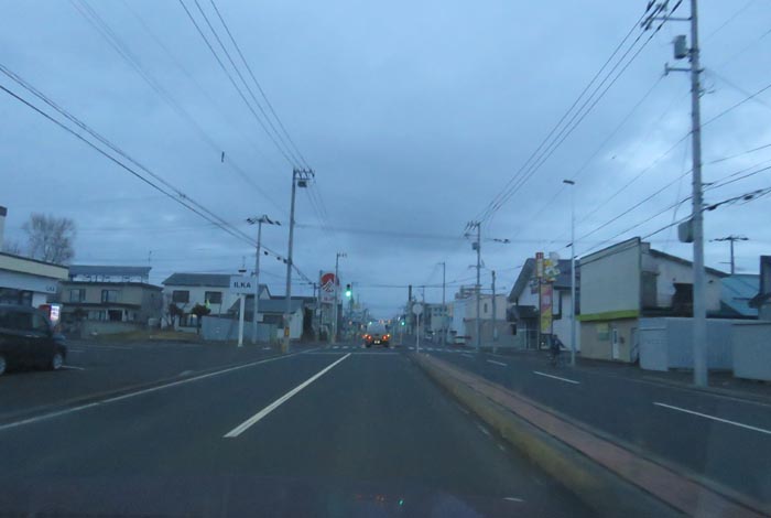 webnews今朝の北見/とん田通り、南大通り交差点から国道39号方向