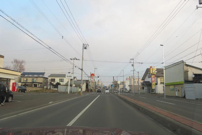 webnews今朝の北見/とん田通り、南大通り交差点から国道39号方向