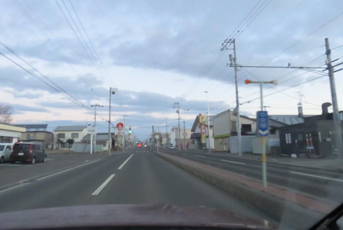 webnews今朝の北見/とん田通り、南大通り交差点から国道39号方向