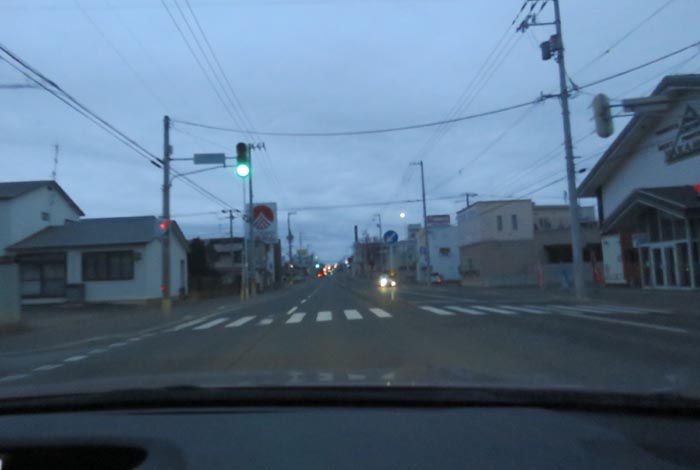 webnews今朝の北見/とん田通り、南大通り交差点から国道39号方向