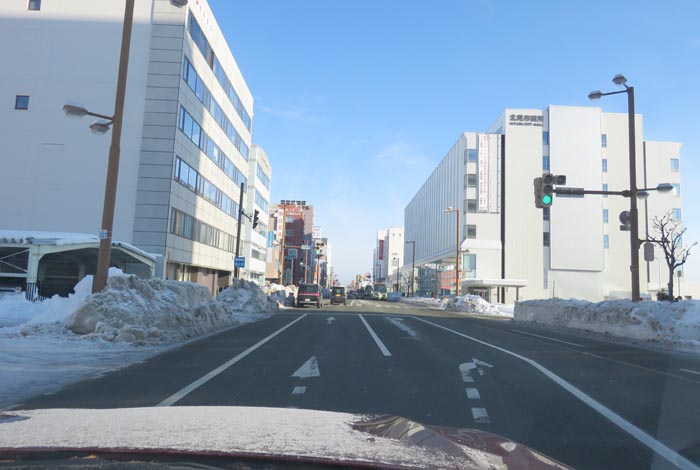 webnews今朝の北見/国道39号、大通り西3丁目、為山堂医院横