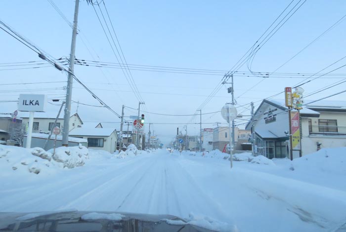 webnews今朝の北見/とん田通り、南大通り交差点から国道39号方向