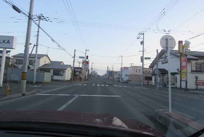 webnews今朝の北見/とん田通り、南大通り交差点から国道39号方向