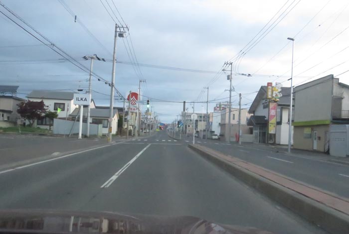 webnews今朝の北見/とん田通り、南大通り交差点から国道39号方向