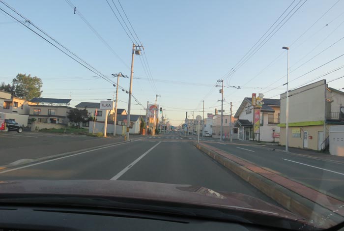 webnews今朝の北見/とん田通り、南大通り交差点から国道39号方向