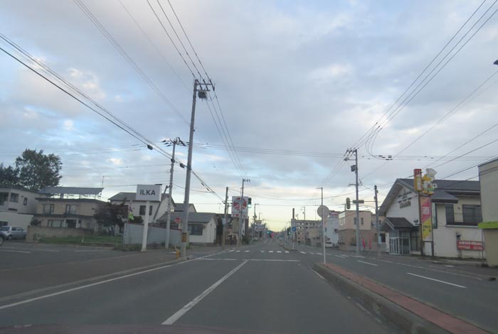 webnews今朝の北見/とん田通り、南大通り交差点から国道39号方向
