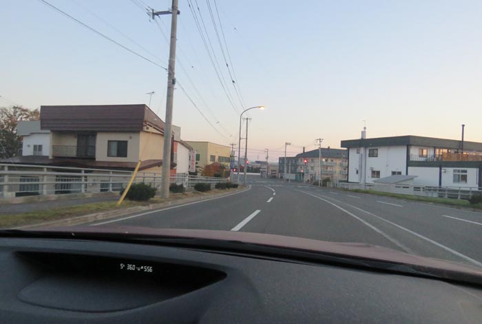 webnews今朝の北見/無加川橋を渡り南大通り交差点方向