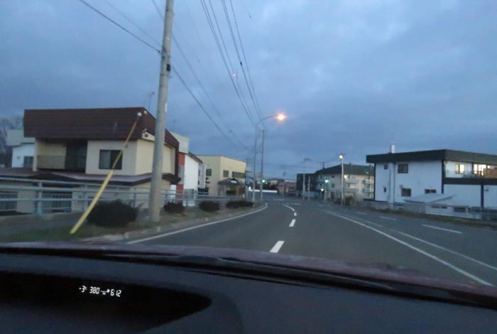 webnews今朝の北見/無加川橋を渡り南大通り交差点方向