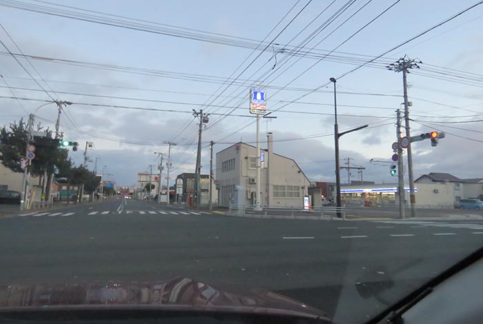 webnews今朝の北見/交差点から奥は常呂方面