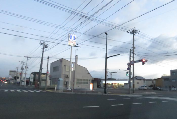 webnews今朝の北見/交差点から奥は常呂方面