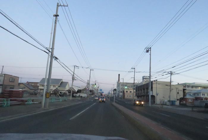 webnews今朝の北見/とん田通り、南大通り交差点から国道39号方向