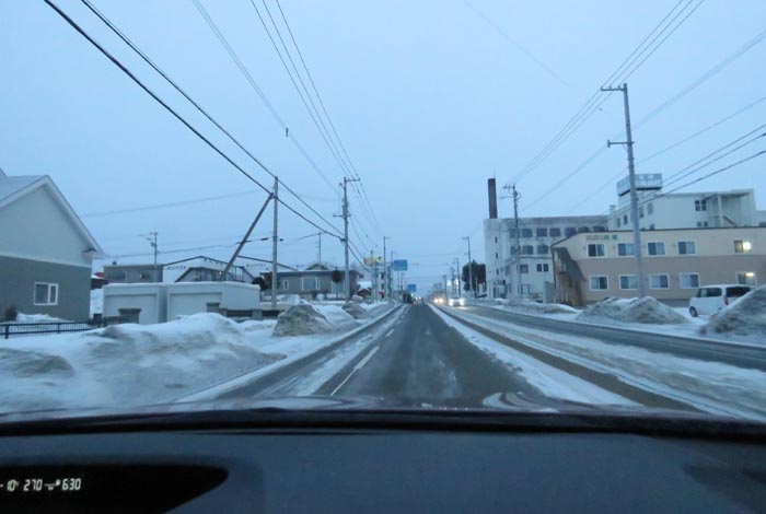 webnews今朝の北見/とん田通り、南大通り交差点から国道39号方向