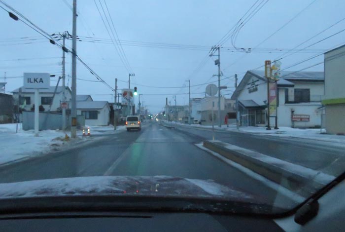 webnews今朝の北見/とん田通り、南大通り交差点から国道39号方向