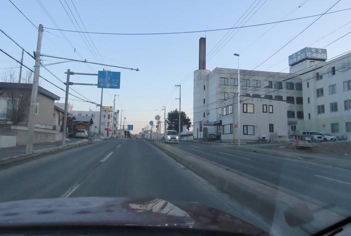 webnews今朝の北見/とん田通り、南大通り交差点から国道39号方向