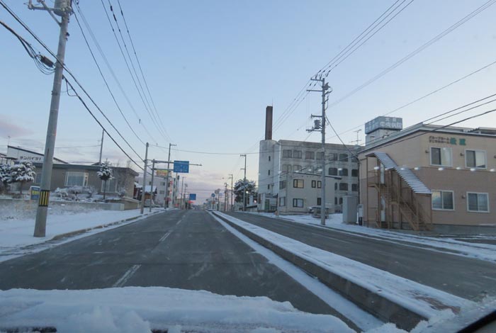 webnews今朝の北見/とん田通り、南大通り交差点から国道39号方向