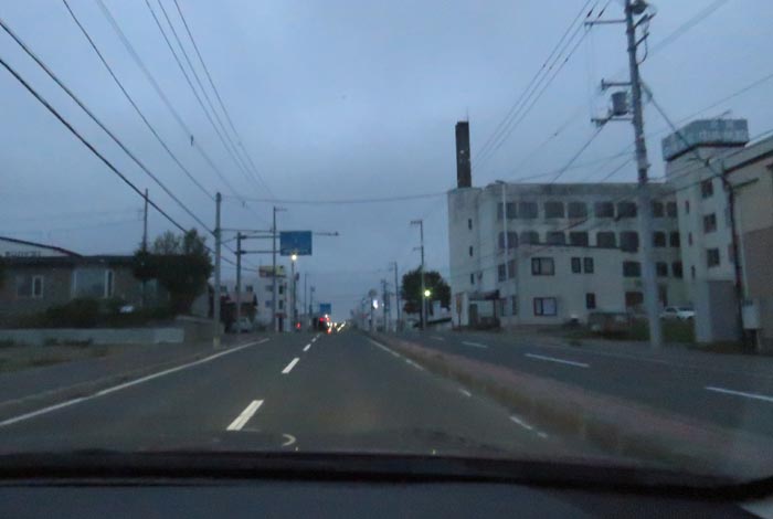 webnews今朝の北見/とん田通り、南大通り交差点から国道39号方向