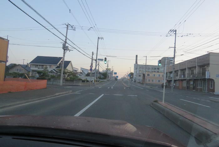 webnews今朝の北見/とん田通り、南大通り交差点から国道39号方向