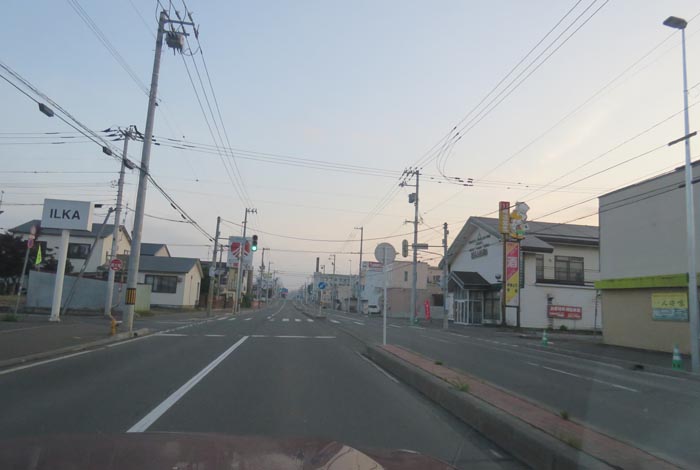 webnews今朝の北見/とん田通り、南大通り交差点から国道39号方向