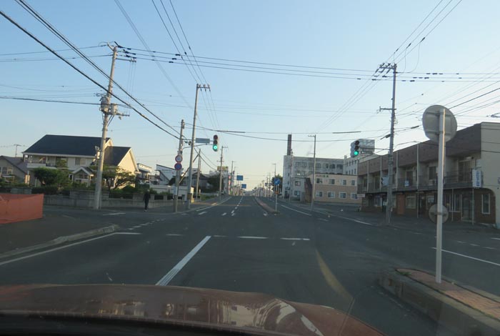 webnews今朝の北見/とん田通り、南大通り交差点から国道39号方向