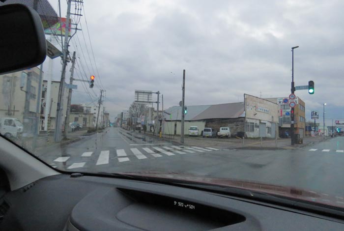 webnews今朝の北見/交差点から北4条通り側のパレスビル方向