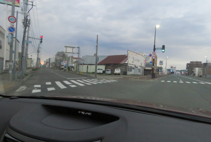 webnews今朝の北見/交差点から北4条通り側のパレスビル方向
