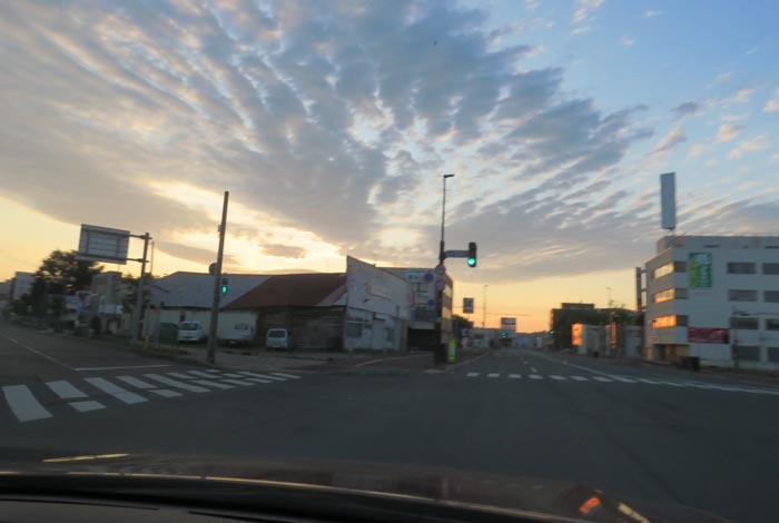 webnews今朝の北見/交差点から北4条通り側のパレスビル方向