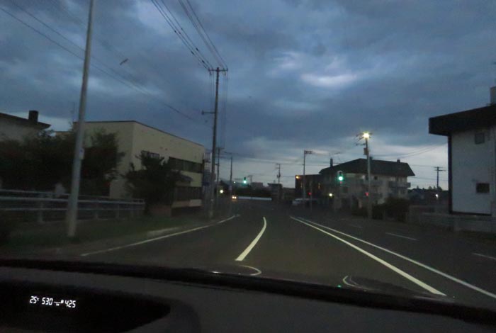 webnews今朝の北見/無加川橋を渡り南大通り交差点方向