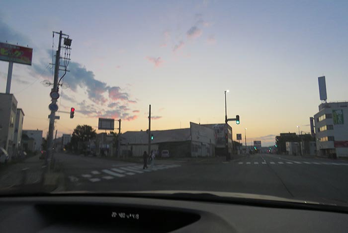 webnews今朝の北見/交差点から北4条通り側のパレスビル方向