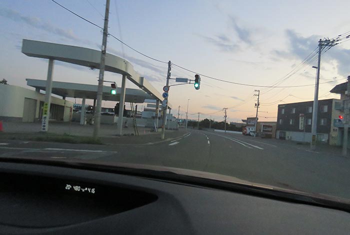 webnews今朝の北見/無加川橋を渡り南大通り交差点方向