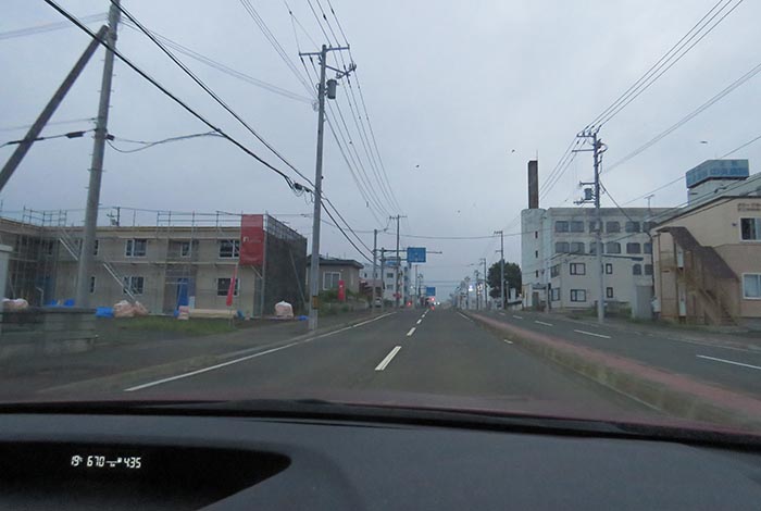 webnews今朝の北見/とん田通り、南大通り交差点から国道39号方向