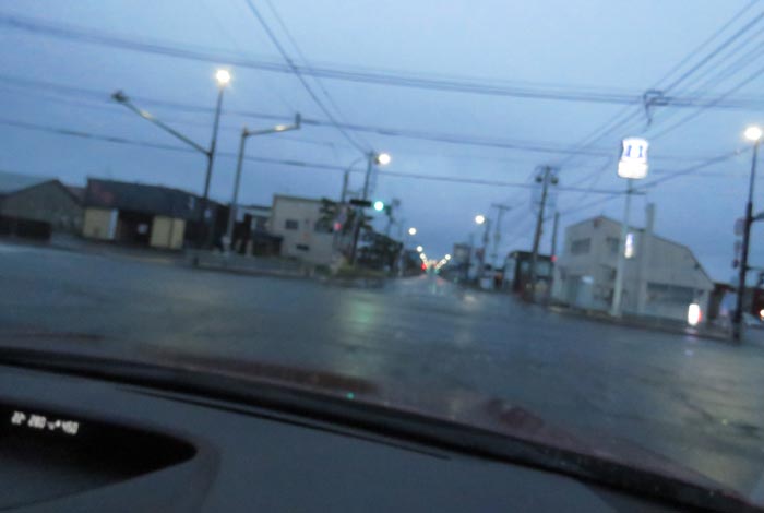 webnews今朝の北見/交差点から奥は常呂方面