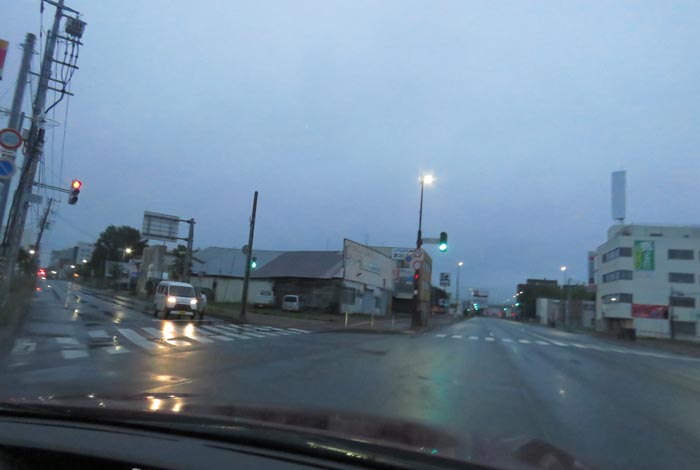 webnews今朝の北見/交差点から北4条通り側のパレスビル方向