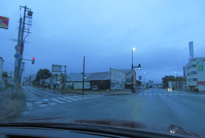 webnews今朝の北見/交差点から北4条通り側のパレスビル方向