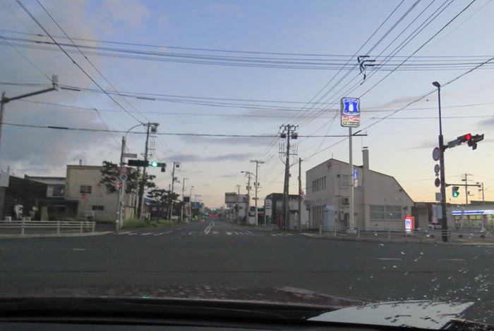 webnews今朝の北見/交差点から奥は常呂方面