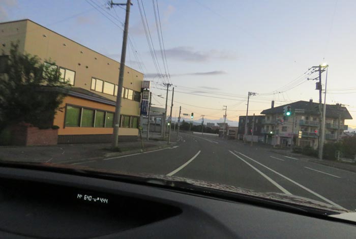 webnews今朝の北見/無加川橋を渡り南大通り交差点方向