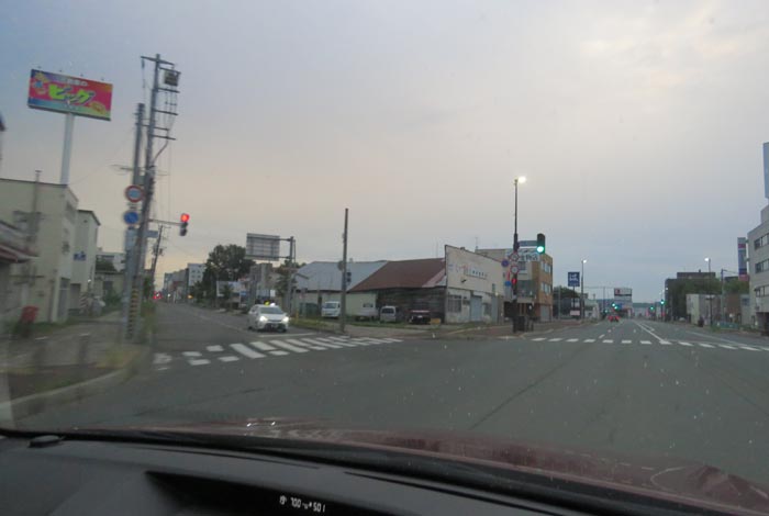 webnews今朝の北見/交差点から北4条通り側のパレスビル方向