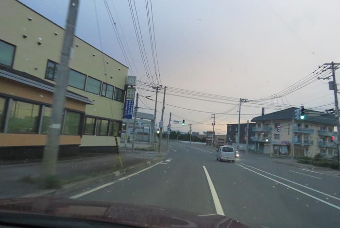 webnews今朝の北見/無加川橋を渡り南大通り交差点方向