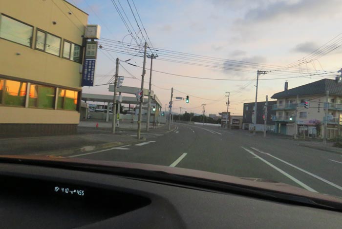 webnews今朝の北見/無加川橋を渡り南大通り交差点方向