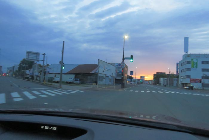 webnews今朝の北見/交差点から北4条通り側のパレスビル方向