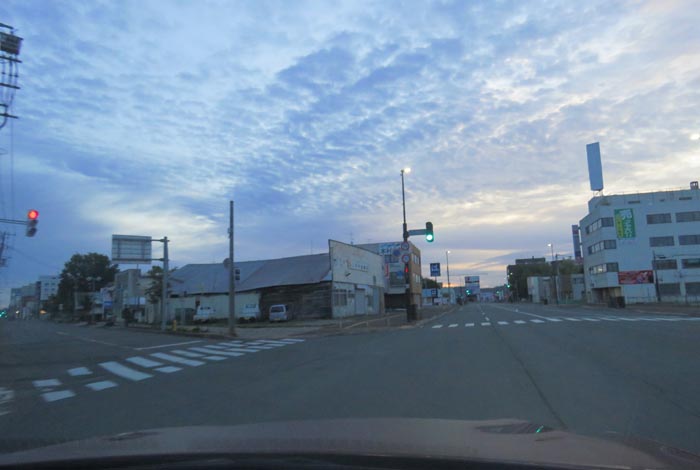 webnews今朝の北見/交差点から北4条通り側のパレスビル方向