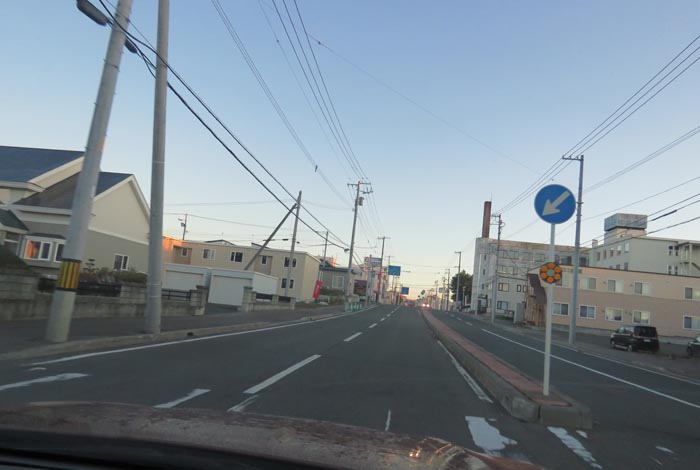 webnews今朝の北見/とん田通り、南大通り交差点から国道39号方向