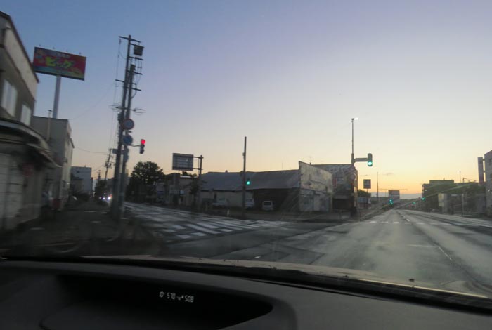 webnews今朝の北見/交差点から北4条通り側のパレスビル方向