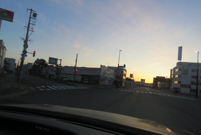 webnews今朝の北見/交差点から北4条通り側のパレスビル方向