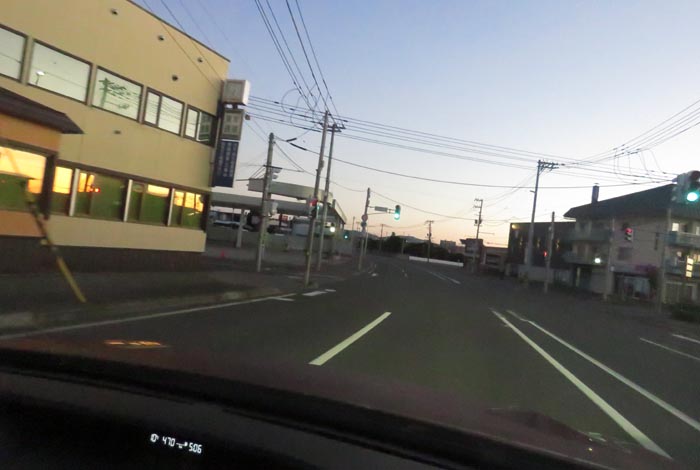 webnews今朝の北見/無加川橋を渡り南大通り交差点方向