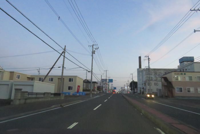 webnews今朝の北見/とん田通り、南大通り交差点から国道39号方向