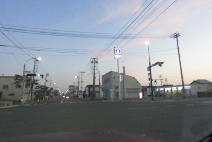 webnews今朝の北見/交差点から奥は常呂方面